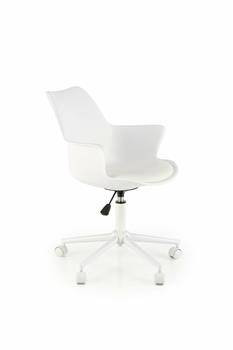 Fotel biurowy Lygas biały, 884154