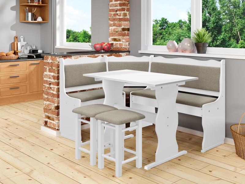 Narożnik kuchenny + stół z taboretami Mini, 8845998