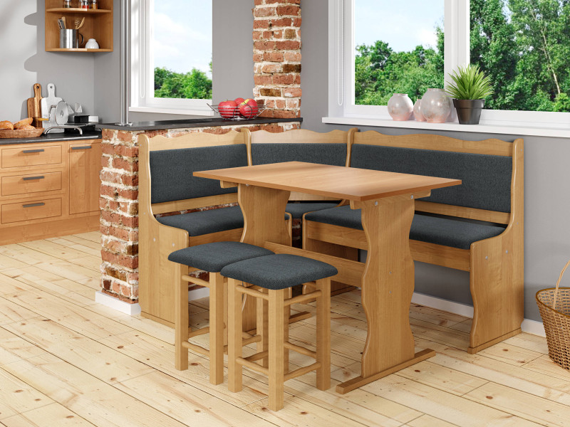Narożnik kuchenny + stół z taboretami Mini, 8846058