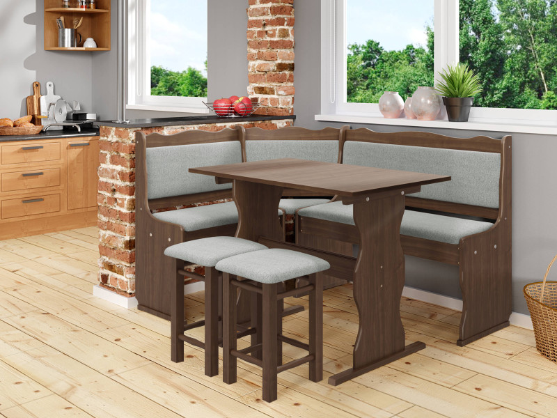 Narożnik kuchenny + stół z taboretami Mini, 8846064