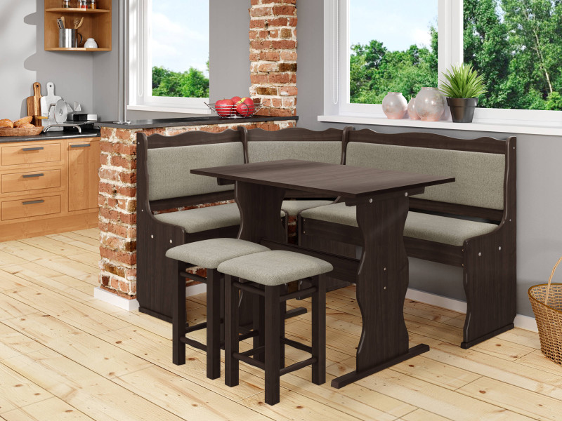 Narożnik kuchenny + stół z taboretami Mini, 8846100