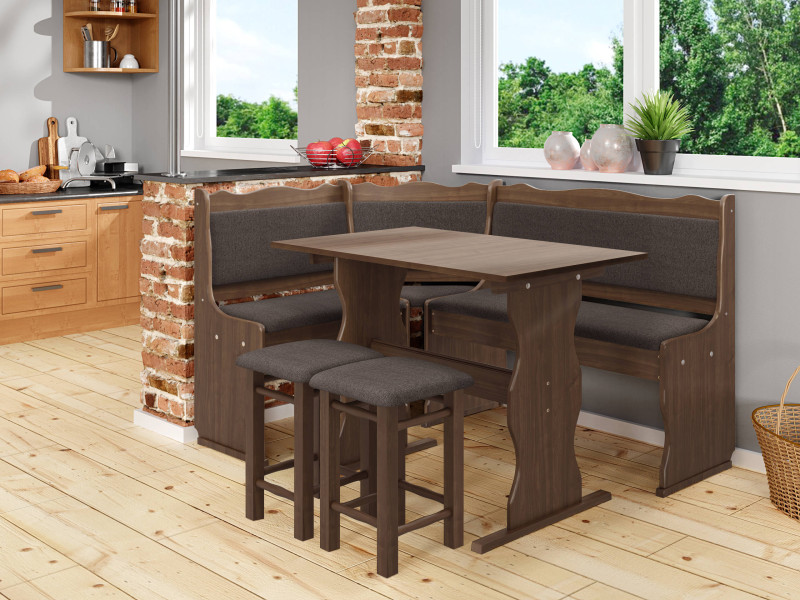 Narożnik kuchenny + stół z taboretami Mini, 8846106