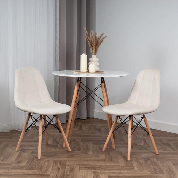 KRZESŁO TAPICEROWANE WELUROWE VELVET DO SALONU KUCHNI JADALNI SKANDYNAWSKIE, 8860568