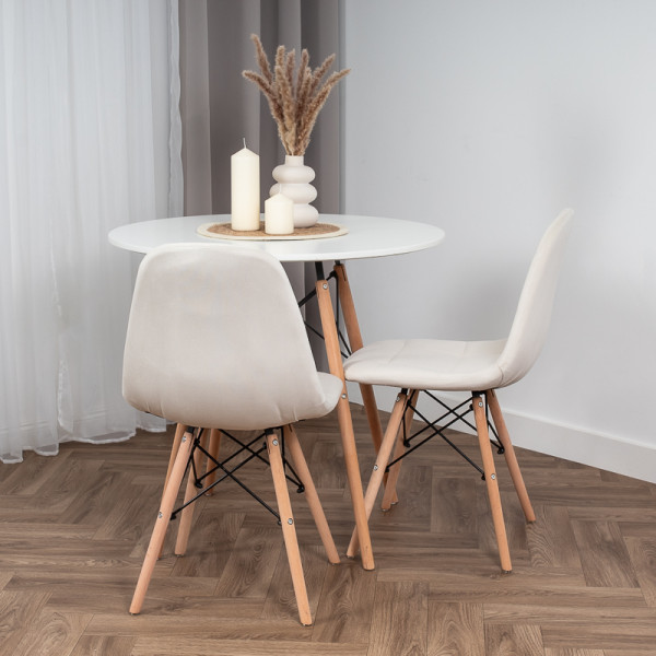 KRZESŁO TAPICEROWANE WELUROWE VELVET DO SALONU KUCHNI JADALNI SKANDYNAWSKIE, 8860569