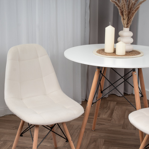 KRZESŁO TAPICEROWANE WELUROWE VELVET DO SALONU KUCHNI JADALNI SKANDYNAWSKIE, 8860571