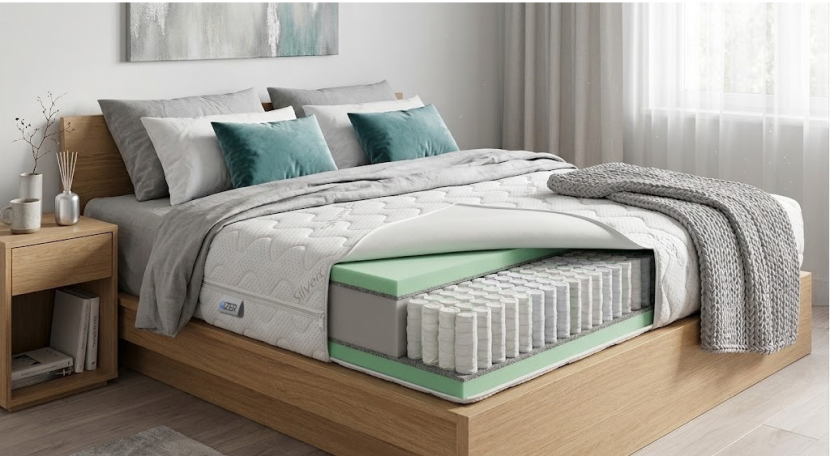 Materac 150x200 sprężynowy Multipocket HR44 SilverCare H3 20cm, 8861327
