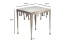 FineBuy stolik pomocniczy kwadratowy 45,5x45,5x51 cm, aluminium srebrne, 8866816