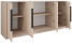 Komoda czterodrzwiowa do salonu 200 cm kaszmir LESTO, 8869058