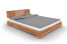 Inny kolor wybarwienia: Łóżko VENTO E-5 200x220 cm z Drewnianym Zagłówkiem Buk Dziki