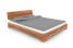 Inny kolor wybarwienia: Łóżko VENTO E-0 200x220 cm z Drewnianym Zagłówkiem Buk Dziki