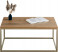 Stolik kawowy Neri 100x60 cm Loft do salonu Złoty + Dąb Lancelot, 8874682