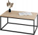 Stolik kawowy Neri 100x60 cm Loft do salonu Czarny + Dąb Artisan, 8874689
