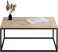 Stolik kawowy Neri 100x60 cm Loft do salonu Czarny + Dąb Artisan, 8874690