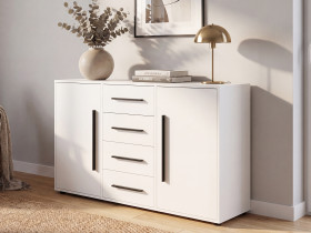 Komoda 150 cm do sypialni z szufladami MAXIDO