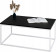 Stolik kawowy Neri 100x60 cm Loft do salonu Biały + Czarny MiniPearl, 8875019
