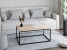 Stolik kawowy Neri 100x60 cm Loft do salonu Czarny + Dąb Sonoma, 8875064