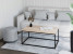 Stolik kawowy Neri 100x60 cm Loft do salonu Czarny + Dąb Sonoma, 8875065