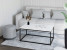 Stolik kawowy Neri 100x60 cm Loft do salonu Czarny + Biały Mat, 8875097