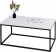 Stolik kawowy Neri 100x60 cm Loft do salonu Czarny + Biały Mat, 8875099