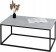 Stolik kawowy Neri 100x60 cm Loft do salonu Czarny + Beton Jasny, 8875147