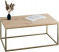 Stolik kawowy Neri 100x60 cm Loft do salonu Złoty + Dąb Artisan, 8875439
