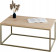 Stolik kawowy Neri 100x60 cm Loft do salonu Złoty + Dąb Artisan, 8875443