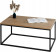 Stolik kawowy Neri 100x60 cm Loft do salonu Czarny + Dąb Lancelot, 8875499