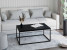 Stolik kawowy Neri 100x60 cm Loft do salonu Czarny + Czarny MiniPearl, 8875552