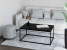 Stolik kawowy Neri 100x60 cm Loft do salonu Czarny + Czarny MiniPearl, 8875553