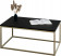 Stolik kawowy Neri 100x60 cm Loft do salonu Złoty + Czarny MiniPearl, 8875603