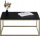 Stolik kawowy Neri 100x60 cm Loft do salonu Złoty + Czarny MiniPearl, 8875604