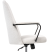 Fotel biurowy regulowany boucle biały, 8880401