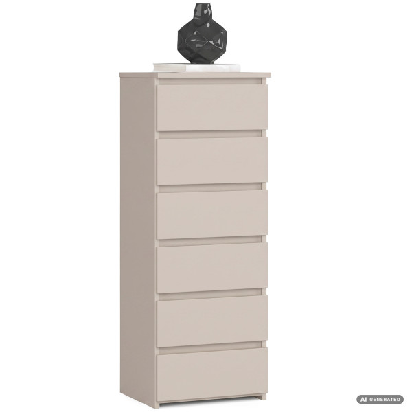 Komoda CL6 Kaszmir 40 cm 6 szuflad 40x35x109 cm, 8881527