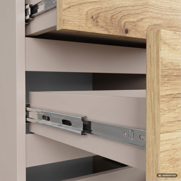 Komoda CL6 Kaszmir 40 cm 6 szuflad kolor Dąb Artisan mat 40x35x109 cm, 8881537