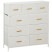 Komoda Artdesign 100x30x99cm z tkaniny Sherpa 9 szuflad, 8887677