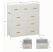 Komoda Artdesign 100x30x99cm z tkaniny Sherpa 9 szuflad, 8887679