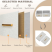 Komoda Artdesign 100x30x99cm z tkaniny Sherpa 9 szuflad, 8887682