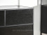 Komoda czarna z 6 szufladami Samoa-A czarne drewno stelaż metal, 8895742