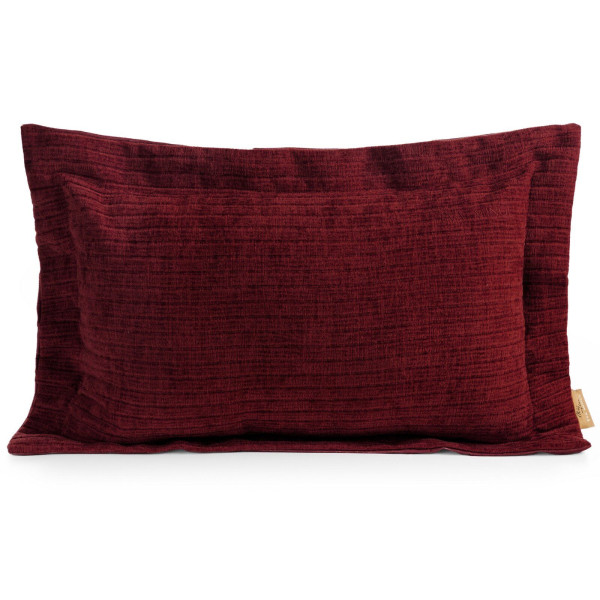 Poszewka dekoracyjna Eva Minge ELEGANT 40x60 bordowa szenil welwet, 8896949