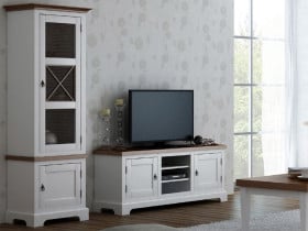 Komoda Awinion A02, na cokole, 110 cm, fornir dębowy