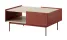 Stolik kawowy Covel czerwony 97 cm z szufladą, 8901338