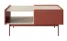 Stolik kawowy Covel czerwony 97 cm z szufladą, 8901339