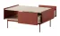 Stolik kawowy Covel czerwony 97 cm z szufladą, 8901340