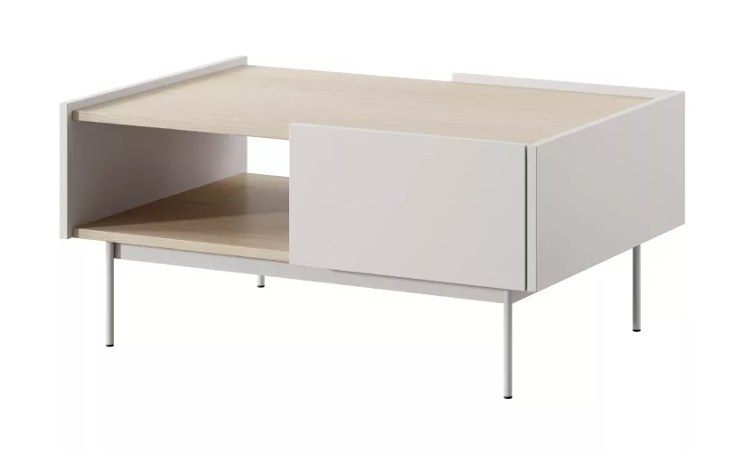 Stolik kawowy Covel kaszmir 97 cm z szufladą loft, 8901453