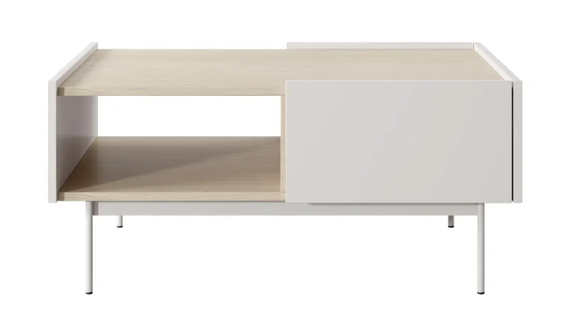 Stolik kawowy Covel kaszmir 97 cm z szufladą loft, 8901454