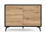 Komoda Divero dąb evoke 104 cm z frezowanymi frontami, 8903992