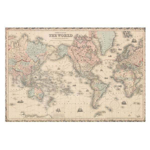 Tapeta ścienna na flizelinie Historyczna mapa 312x219 Wallfluent, 8908022
