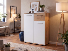 Mała komoda z szufladą dąb artisan 60 cm JOVITA