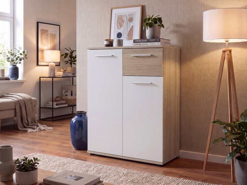 Mała komoda z szufladą dąb sonoma 60 cm JOVITA, 8908204