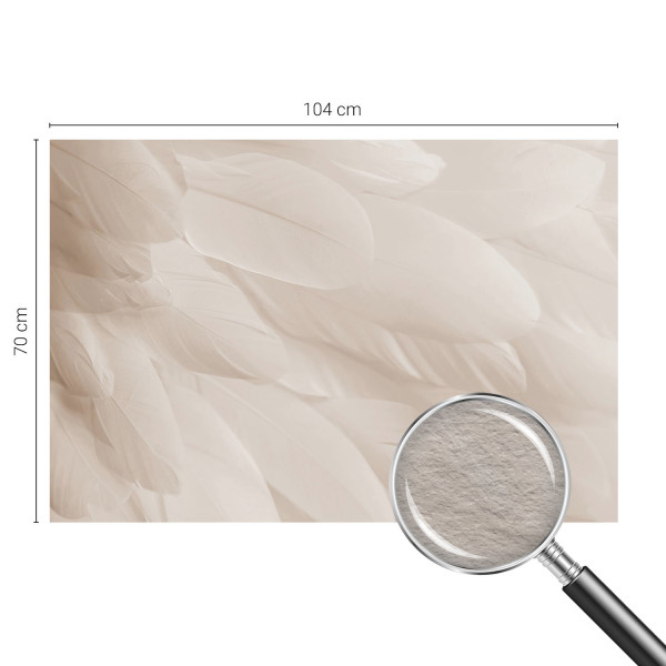 Tapeta ścienna na flizelinie Eteryczne pióra 104x70 Wallfluent, 8915704